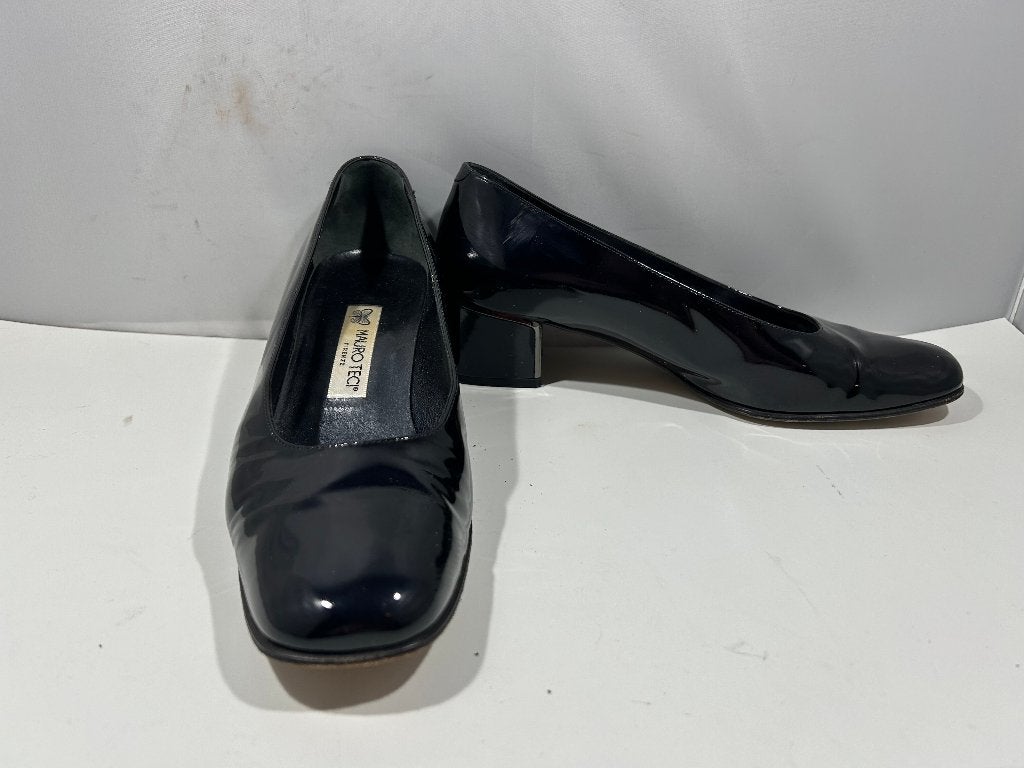Mauro Teci, maat 39,5 elegante zwarte lakschoenen, Mauro Teci, Schoenen met lage hakken, Verzenden, Zwart