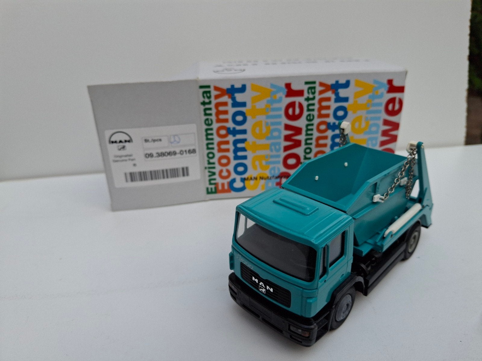 MAN PORTAALWAGEN 1:50, Ophalen of Verzenden, Zo goed als nieuw, Bus of Vrachtwagen, Conrad