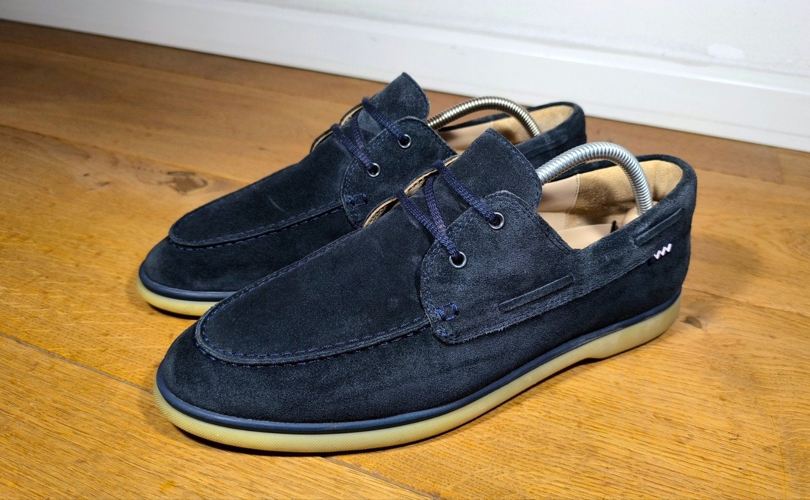 Floris van Bommel herenschoenen maat 8 / 42, Blauw, Floris van Bommel, Zo goed als nieuw, Loafers