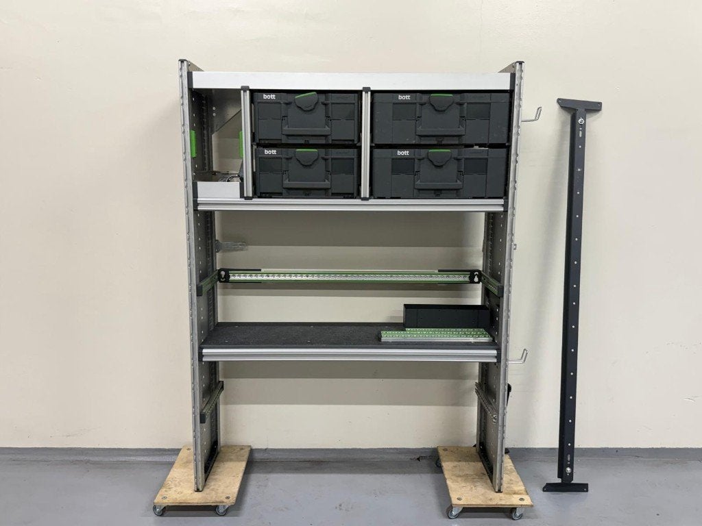 BOTT Inrichting / Werkkoffers / Planken / Vliegtuigrails, Ophalen, Gebruikt