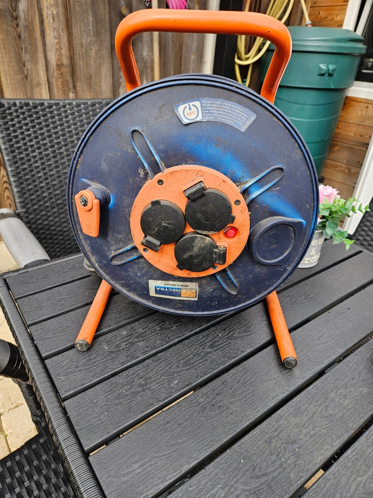 25 meter kabel met haspel, Ophalen of Verzenden, Minder dan 50 watt, Overige typen