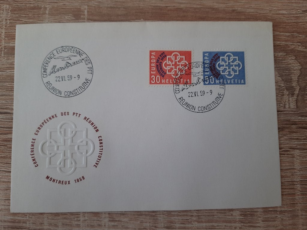 Zwitserland fdc, Verzenden, Gestempeld