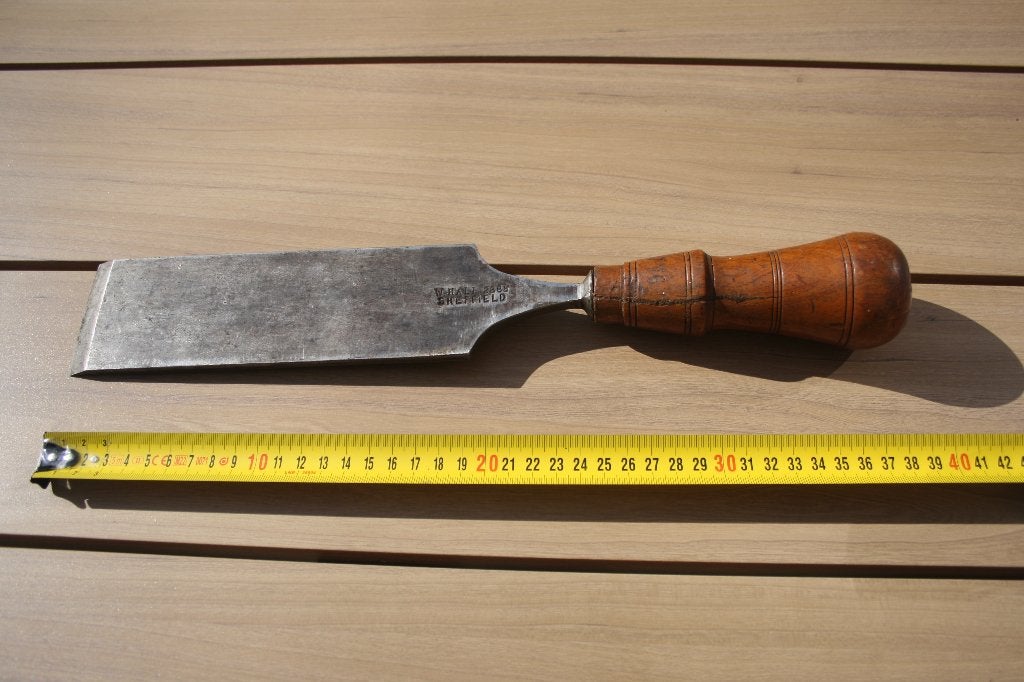 Steekbeitel antiek 62 mm, houtbeitel, beitel, Ophalen of Verzenden