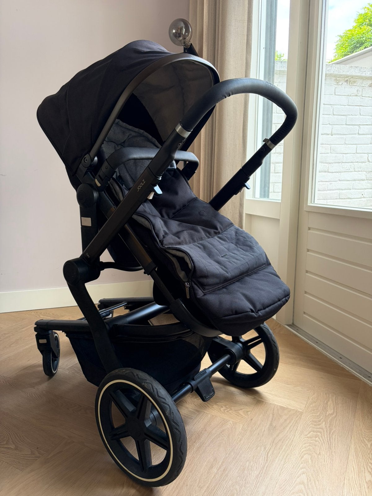 Joolz Day+ kinderwagen zwart incl reiswieg en accessoires, Combiwagen, Ophalen, Overige merken, Verstelbare duwstang
