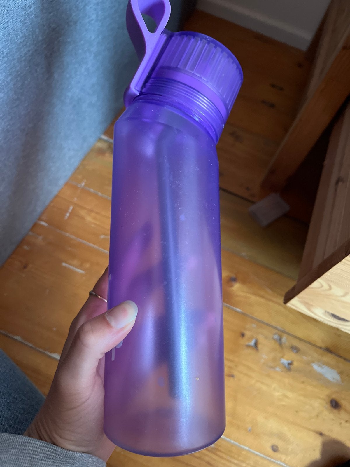 Paarse air up waterfles met rietje, Paars, Kunststof, Ophalen of Verzenden, Overige merken
