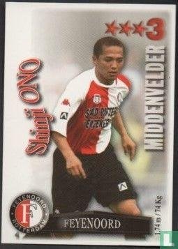 Spelerskaart Feyenoord 2003 - Shinji Ono, Ophalen of Verzenden, Zo goed als nieuw, Feyenoord, Spelerskaart