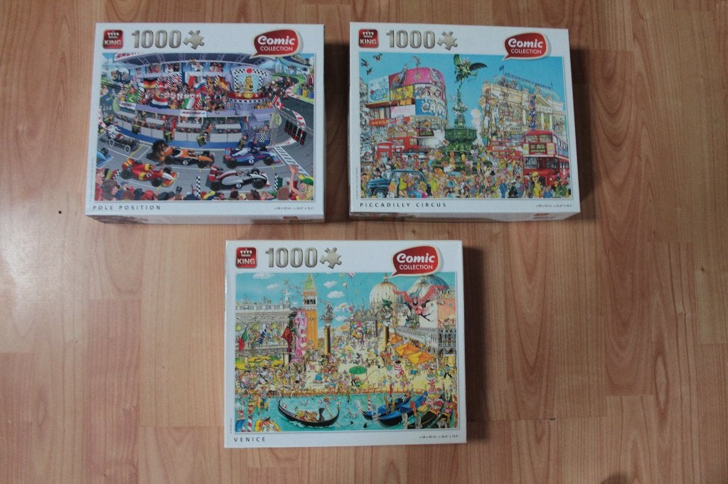 King puzzels, Ophalen of Verzenden, 500 t/m 1500 stukjes, Zo goed als nieuw, Legpuzzel