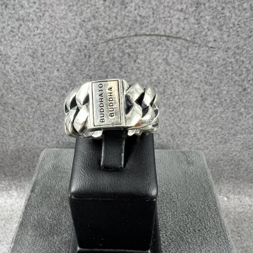 Buddha to Buddha Ring | Big Chain | mt 20 | 30,65g | 407608, Sieraden, Tassen en Uiterlijk, Ringen, Gebruikt, 20 of groter, Ophalen of Verzenden