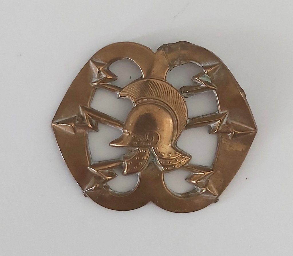Baretembleem Verbindingstroepen, Ophalen of Verzenden, Landmacht, Nederland, Embleem of Badge