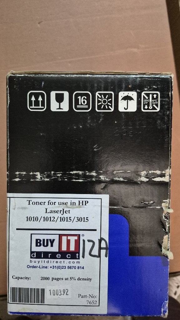 HP Q2612A voor LaserJet 1010/1012/1015/3015 (ongebruikt), Ophalen of Verzenden, Nieuw, Toner, HP