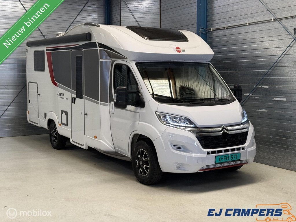 Bürstner Ixeo 726G Enkele bedden / Hefbed!, Caravans en Kamperen, Campers, Afzuigkap, Ringverwarming, Airbags, 7 tot 8 meter