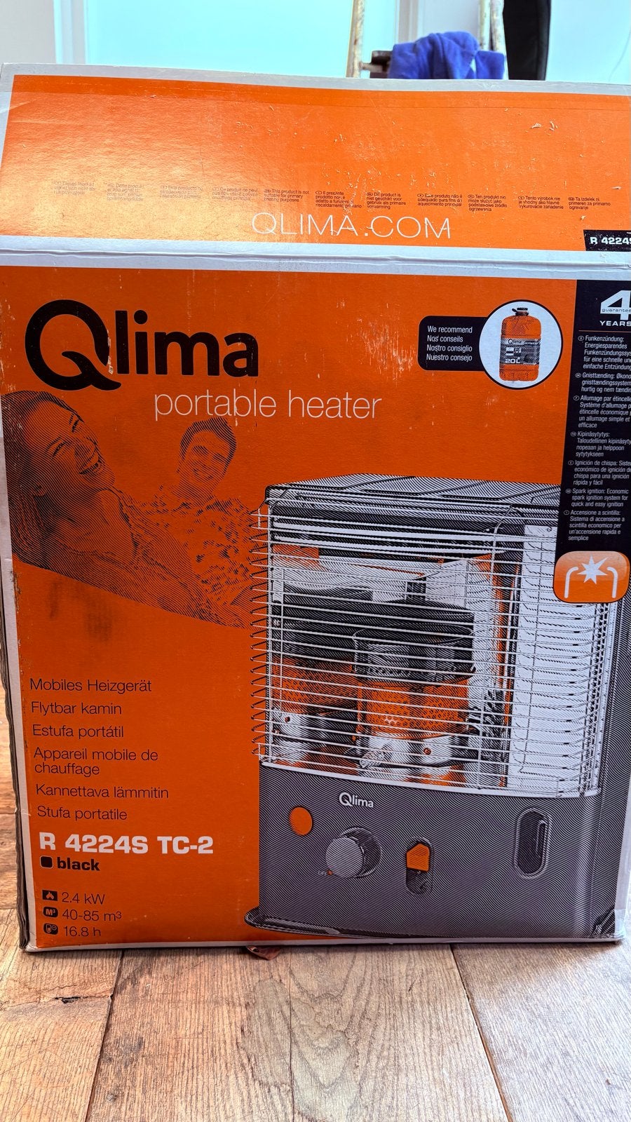 Qlima R 4224S TC-2 Petroleumkachel - Nieuw in doos, Huis en Inrichting, Ophalen, Overige brandstoffen, Nieuw, Petroleumkachel