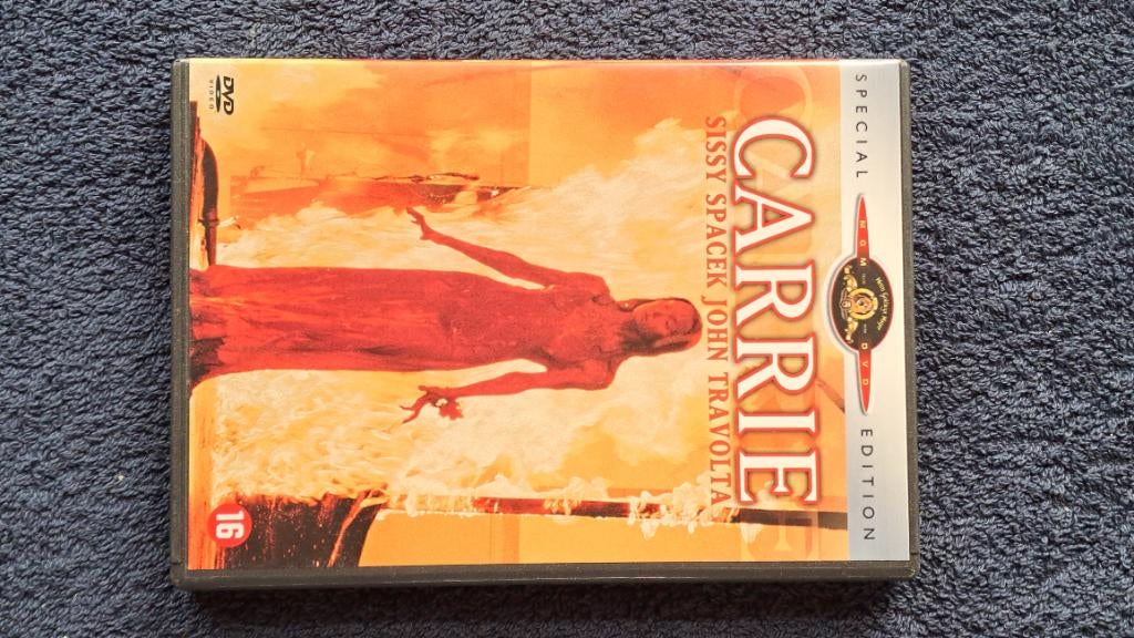 Carrie "John Travolta, Sissy Spacek", Cd's en Dvd's, Dvd's | Horror, Alle leeftijden, Ophalen of Verzenden, Zo goed als nieuw