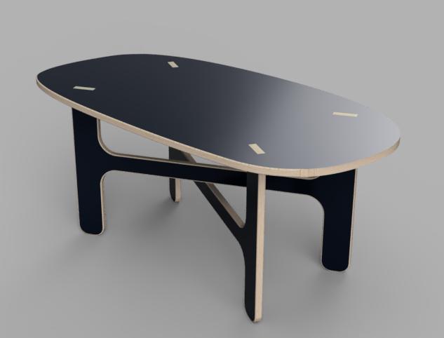 Design Bijzettafel – Berken HPL – Maatwerk Mogelijk, Ophalen, Studio RUUB, 50 tot 100 cm, Nieuw