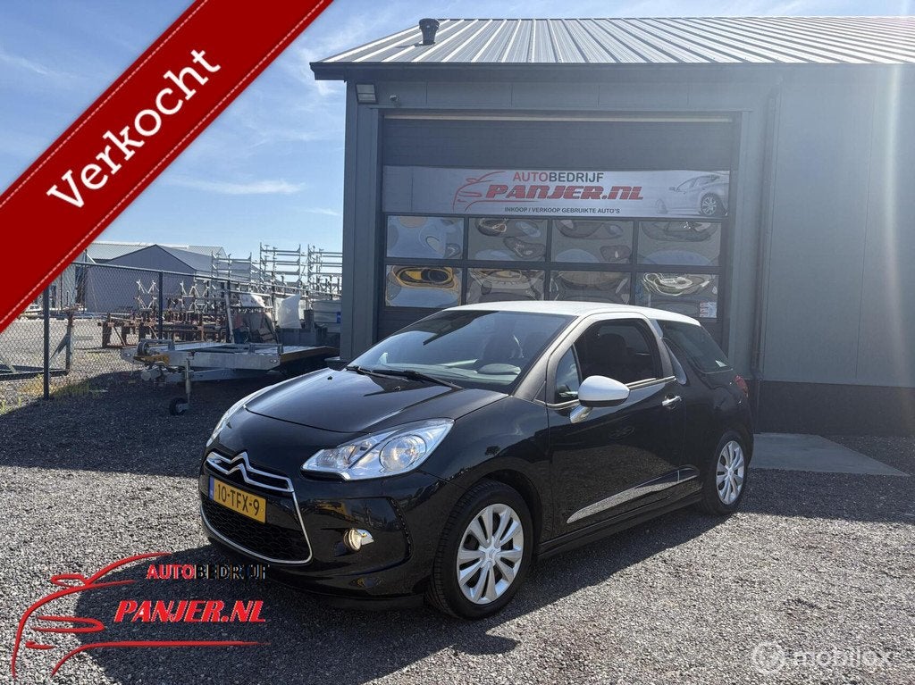 Citroen DS3 1.4 Chic "AIRCO+CRUISE+TREKHAAK", Auto's, Citroën, Voorwielaandrijving, Euro 5, Stof, Zwart