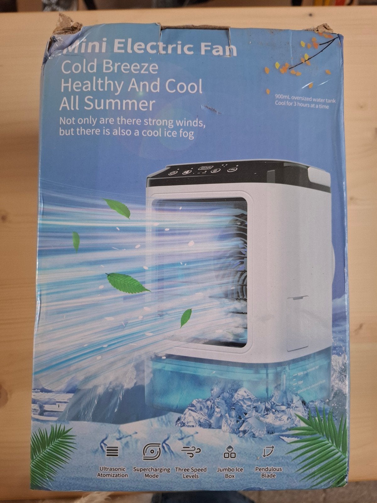 Mini Elektrische Ventilator met Koude Nevel - Draagbaar, Witgoed en Apparatuur, Airco's, Tafel- of Grondventilator, Minder dan 60 m³