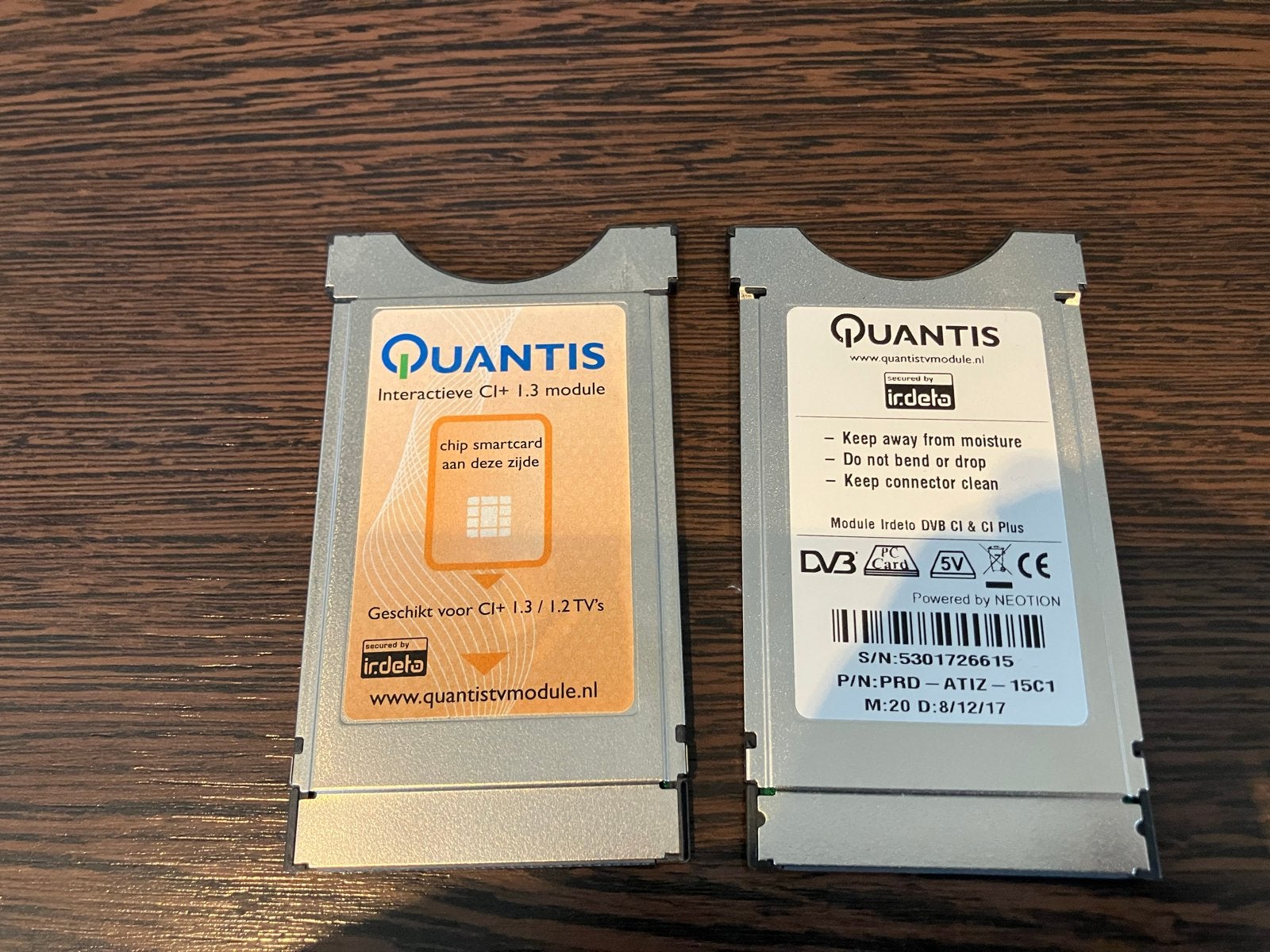 Quantis Interactieve CI+ 1.3 Module Irdeto DVB CI & CI Plus, Ophalen of Verzenden, Gebruikt, Decoder