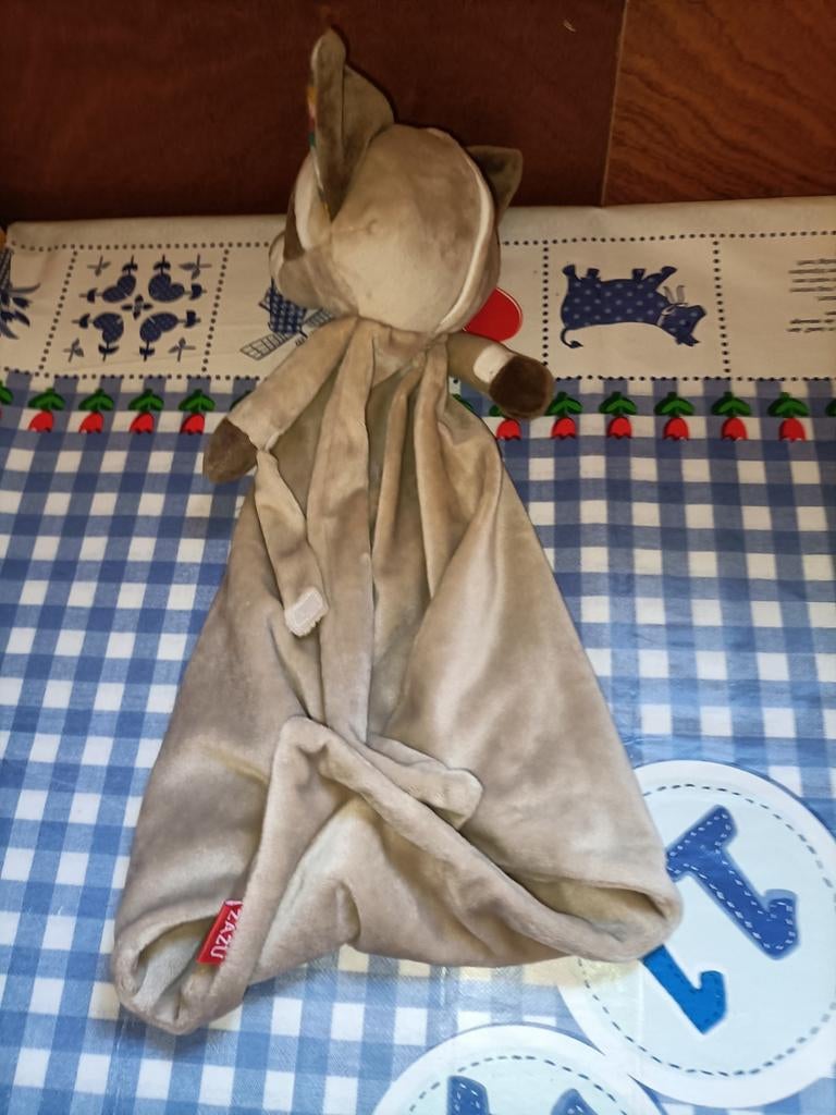 Robin de wasbeer knuffeldoek ZONDER hartslag Zazu kids, Ophalen of Verzenden, Zo goed als nieuw, Overige typen