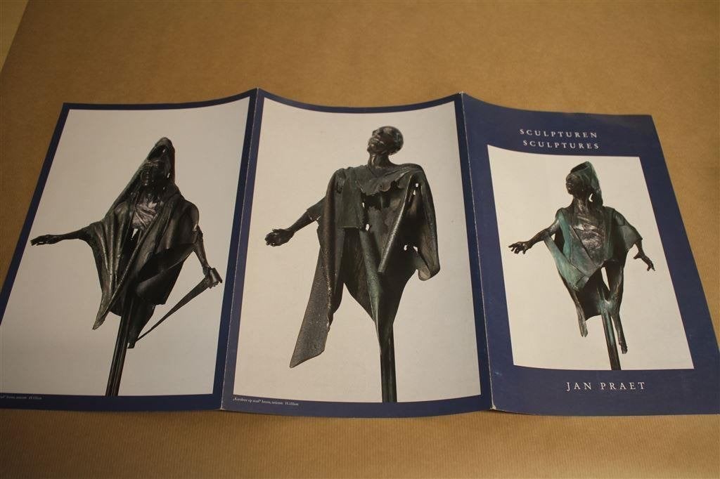 Sculpturen. Sculptures. Jan Praet. Uitvouwbare folder., Ophalen of Verzenden, Gelezen
