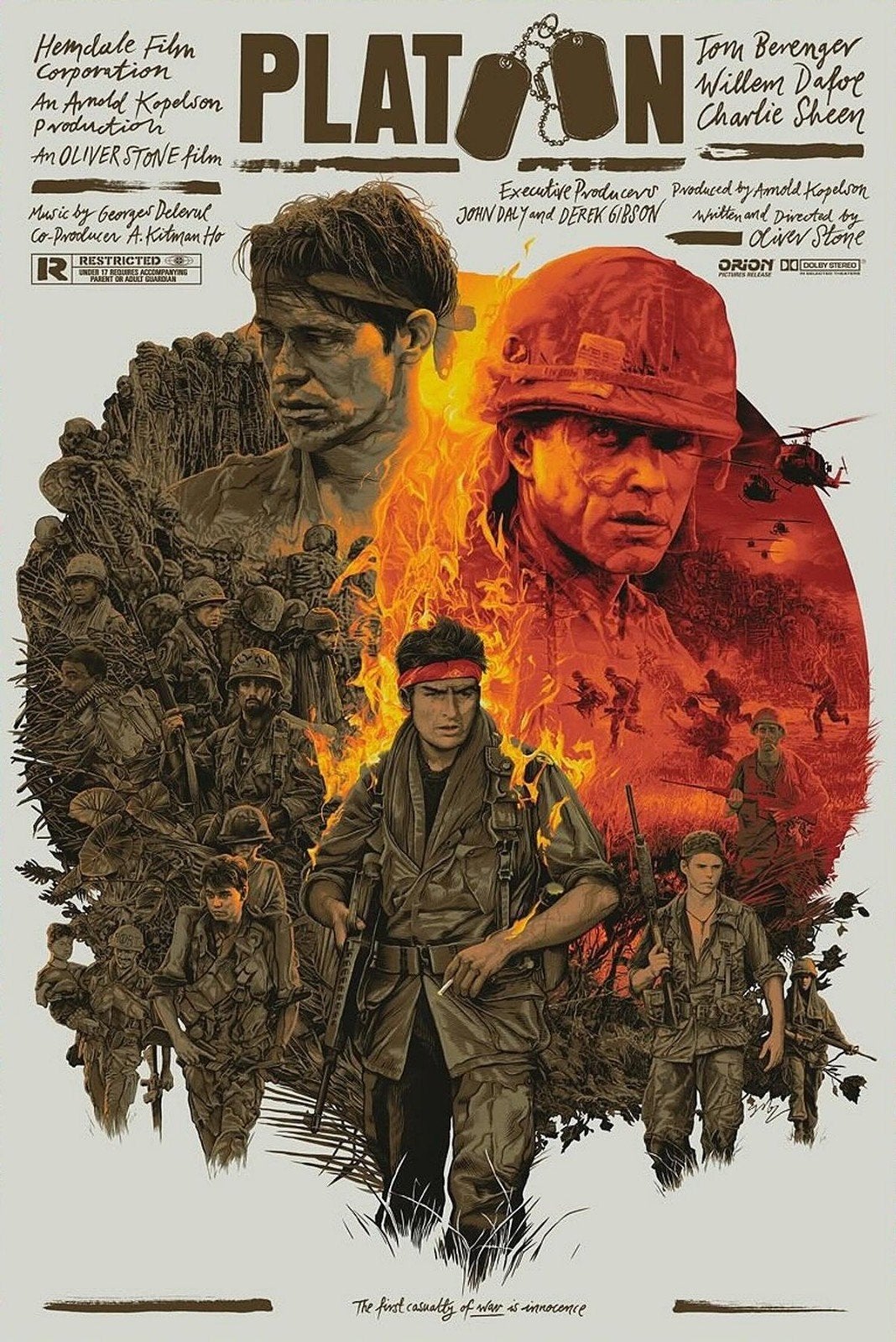 platoon, Ophalen of Verzenden, Zo goed als nieuw, A1 t/m A3, Film en Tv
