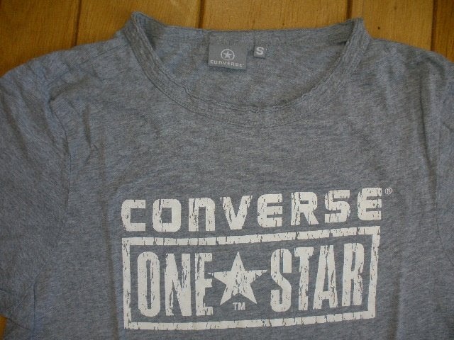 CONVERSE t- shirt grijs maat S - zgan -, Maat 48/50 (M), Ophalen of Verzenden, Zo goed als nieuw, Converse All Star