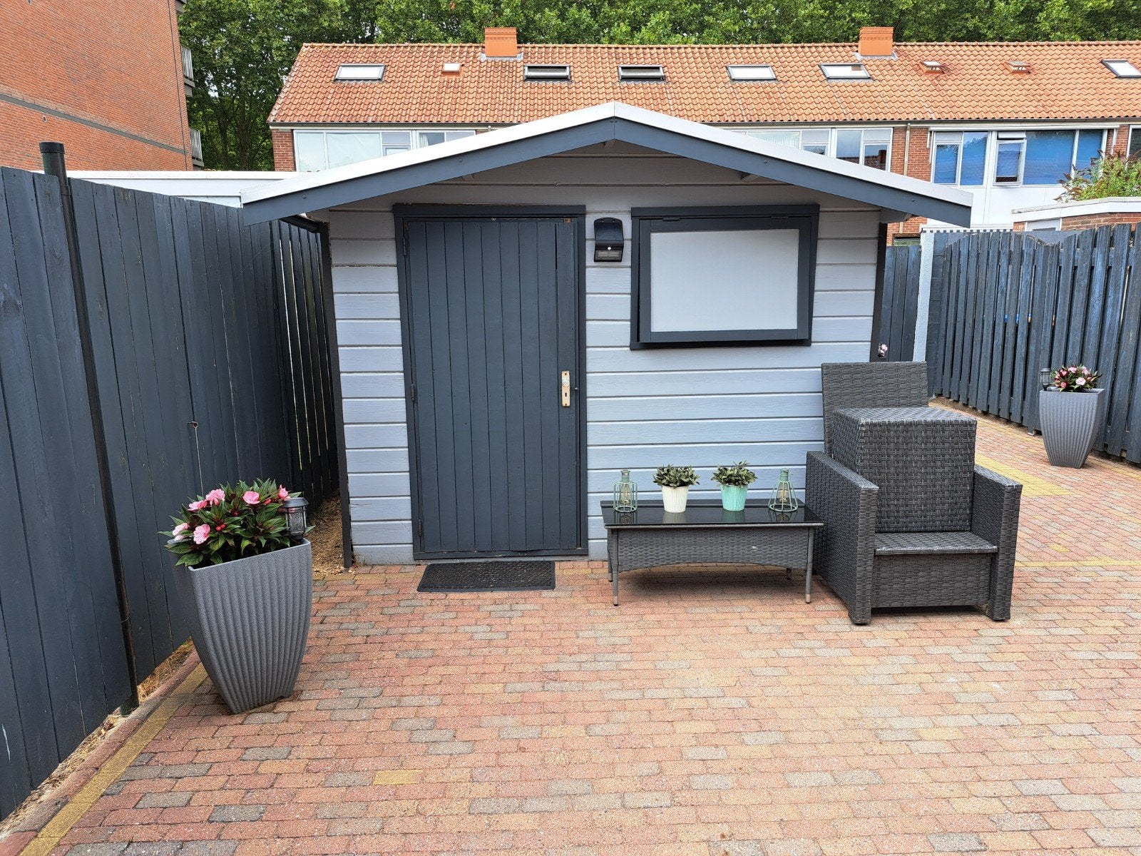 Tuinhuis 280x230 cm - Ideaal voor opslag, Ophalen, Tuinhuis, 250 tot 500 cm, 2 ramen