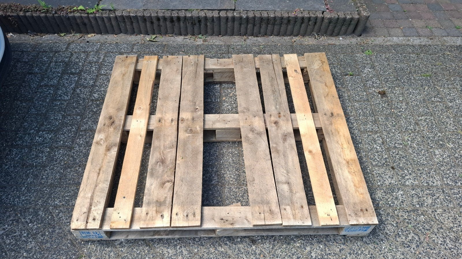 Gratis: Gebruikte houten pallet, Ophalen, Gebruikt, 50 mm of meer, Pallet