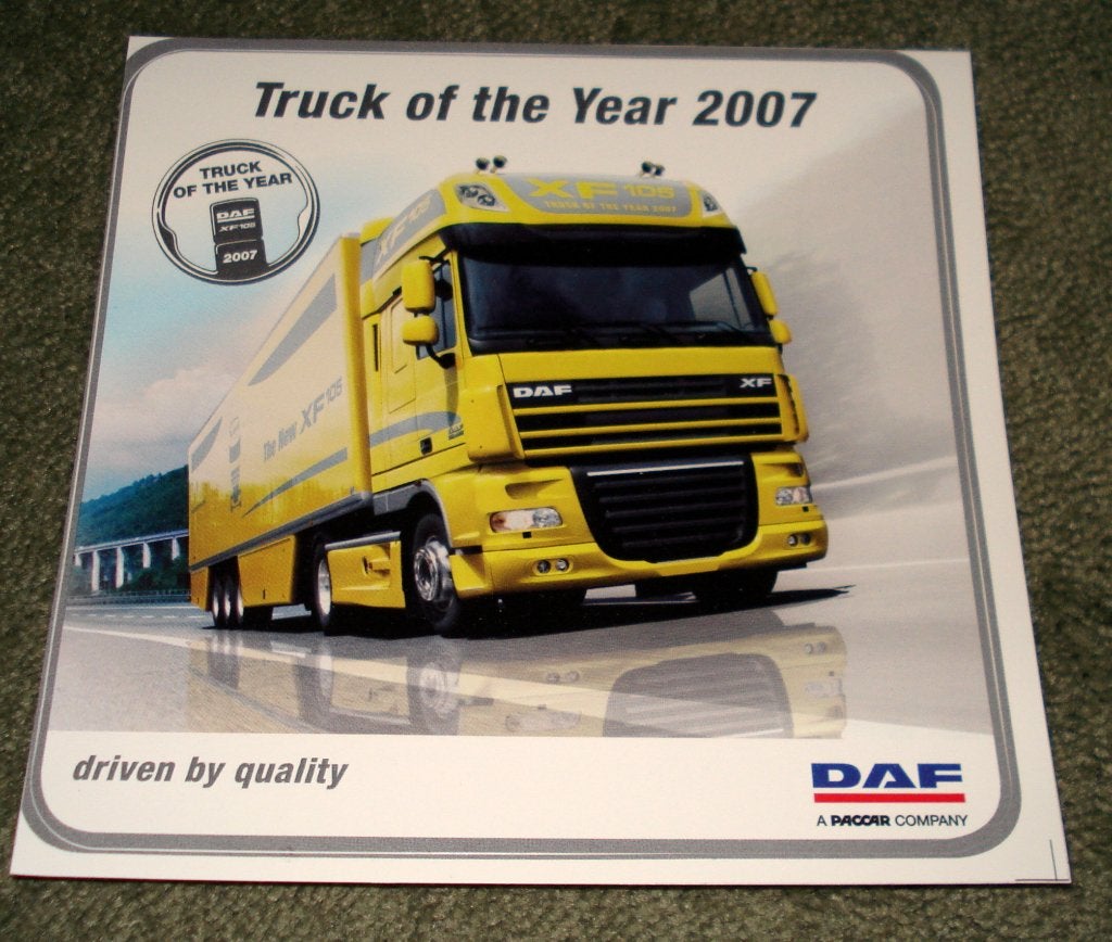 Sticker daf : truck of the year 2007 ( 15 x 15cm ), Ophalen, Zo goed als nieuw