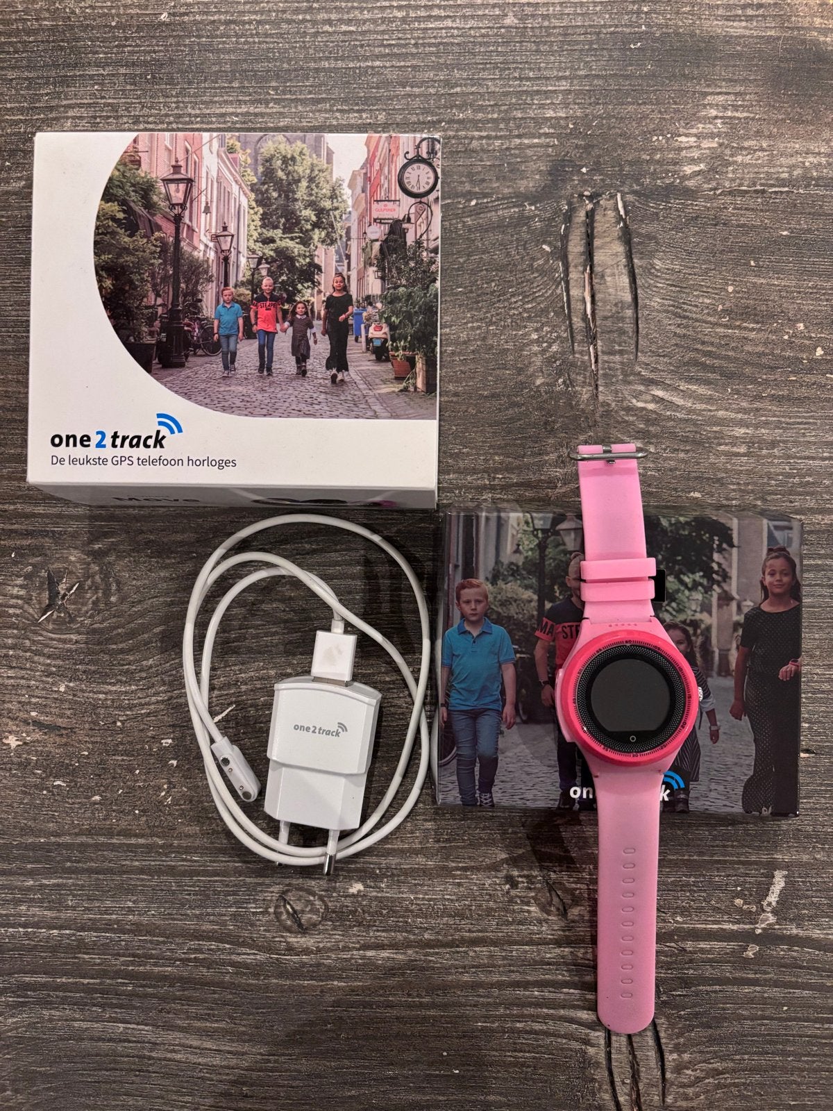 One2Track GPS telefoon horloge roze - voor kinderen, Ophalen of Verzenden, Zo goed als nieuw, Roze, Meisje