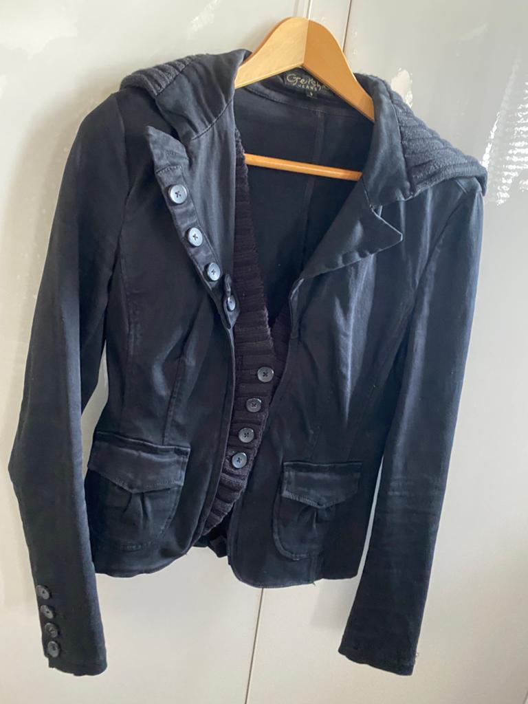 Geisha zwart blazer jasje vest maat S, Ophalen of Verzenden, Gedragen, Maat 36 (S), Zwart