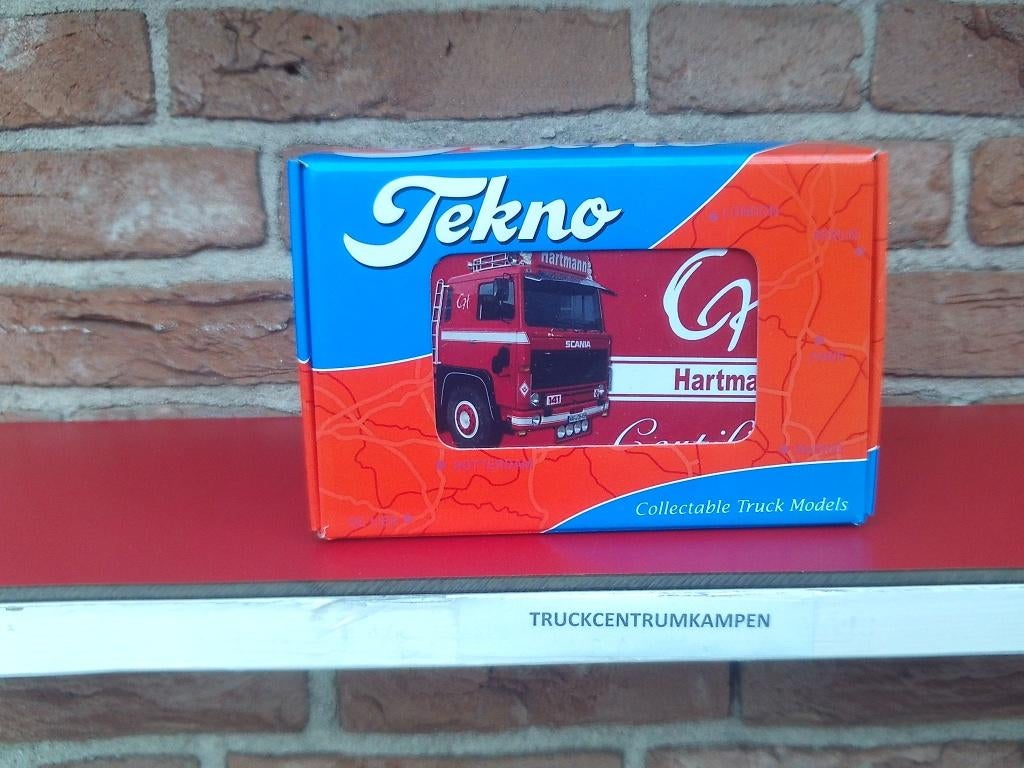 Tekno  Scania  141  V8  6 x 4  van  Hartmann., Ophalen of Verzenden, Nieuw, Bus of Vrachtwagen, Tekno