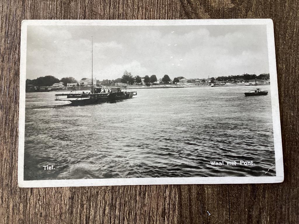 Tiel.  Veerpont.  No 2., Ophalen of Verzenden, 1940 tot 1960, Ongelopen, Gelderland