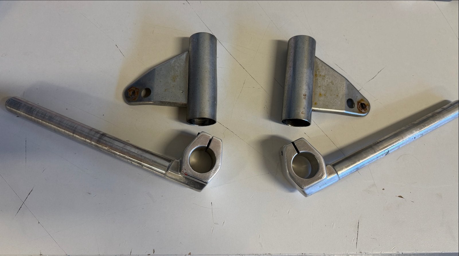 Magura clip-ons met lamphouders voor Zundapp, Ophalen of Verzenden, Gebruikt, Overige typen