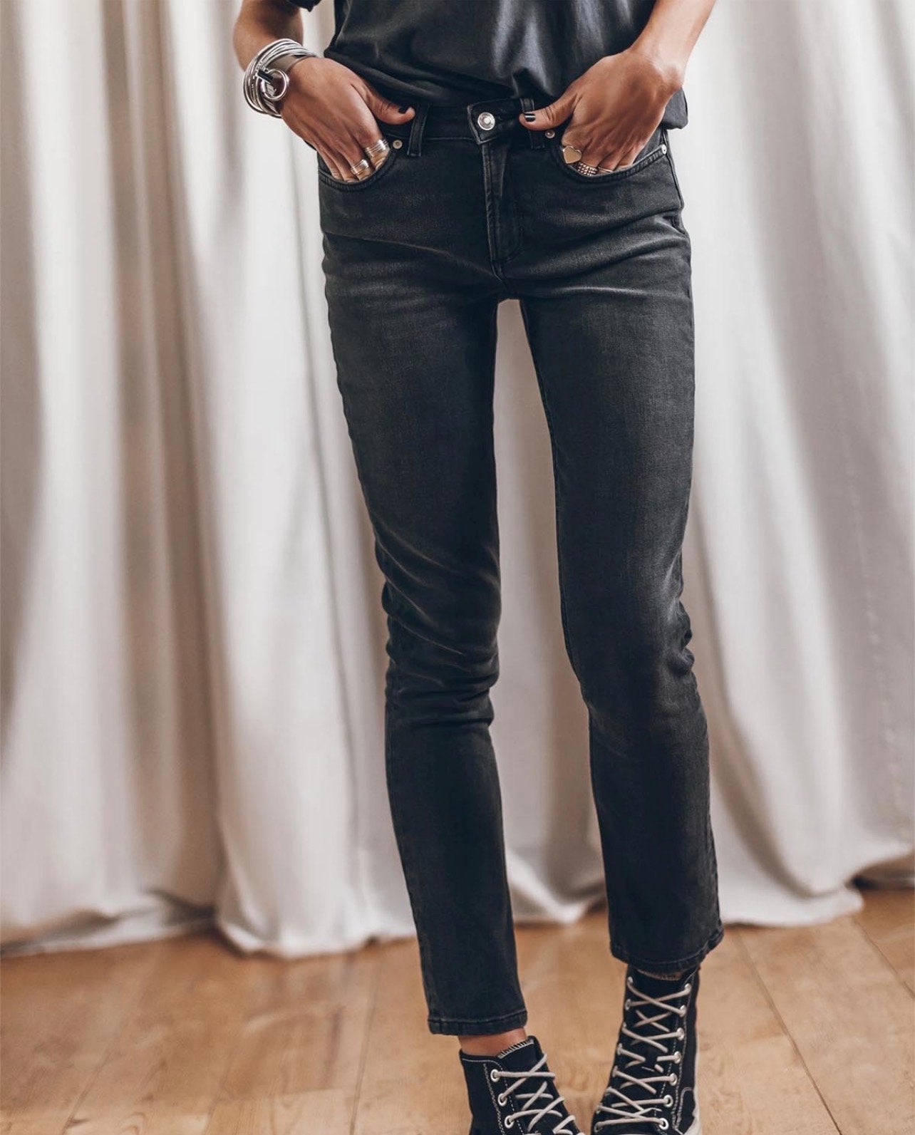 Mikuta The Grey Skinny Jeans, Maat 29 (valt als maat 36), P, P, P, Ophalen of Verzenden