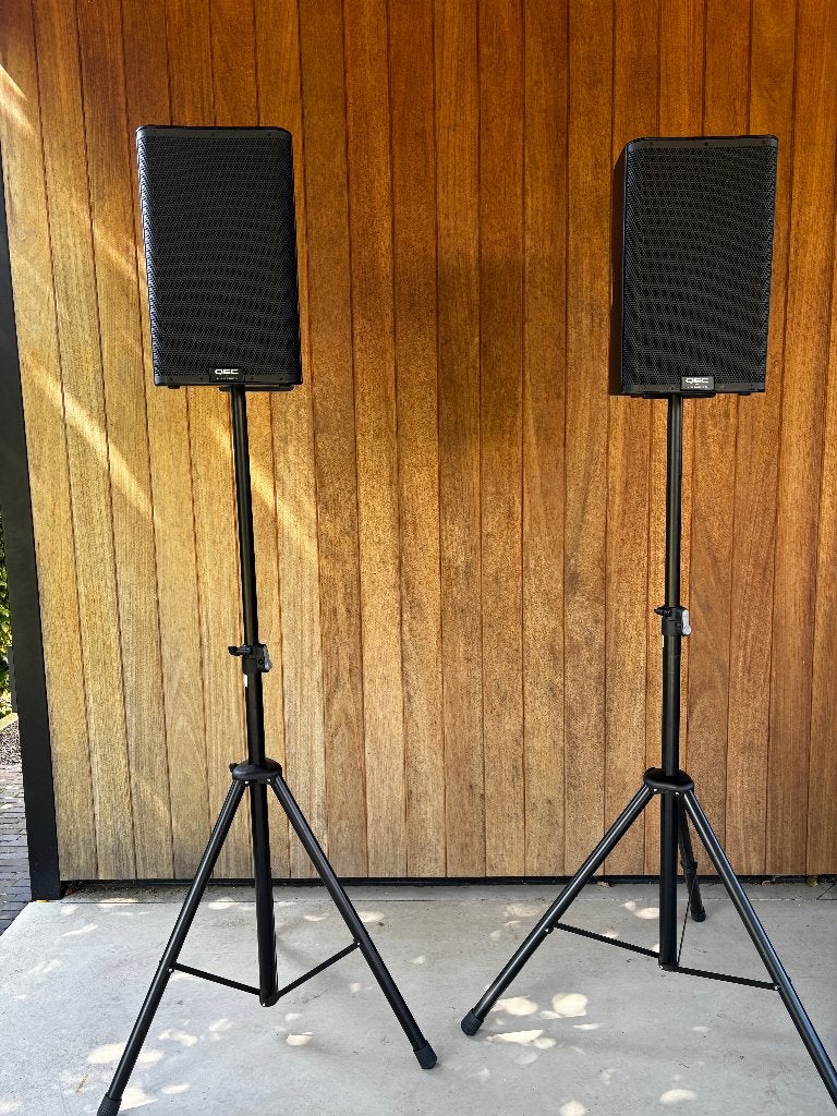 QSC K10.2  actieve 2-way full-range luidsprekers, Ophalen, Zo goed als nieuw, 1000 watt of meer, P.A.