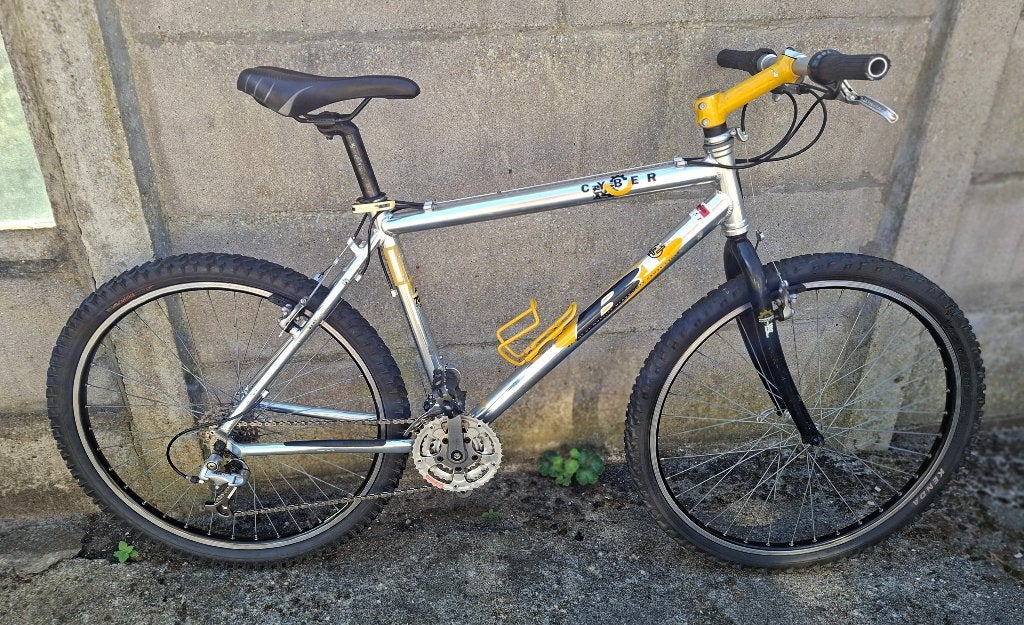 Mountainbike mtb 26 inch wielen, Gebruikt, Velgrem, 45 tot 49 cm, Geen vering