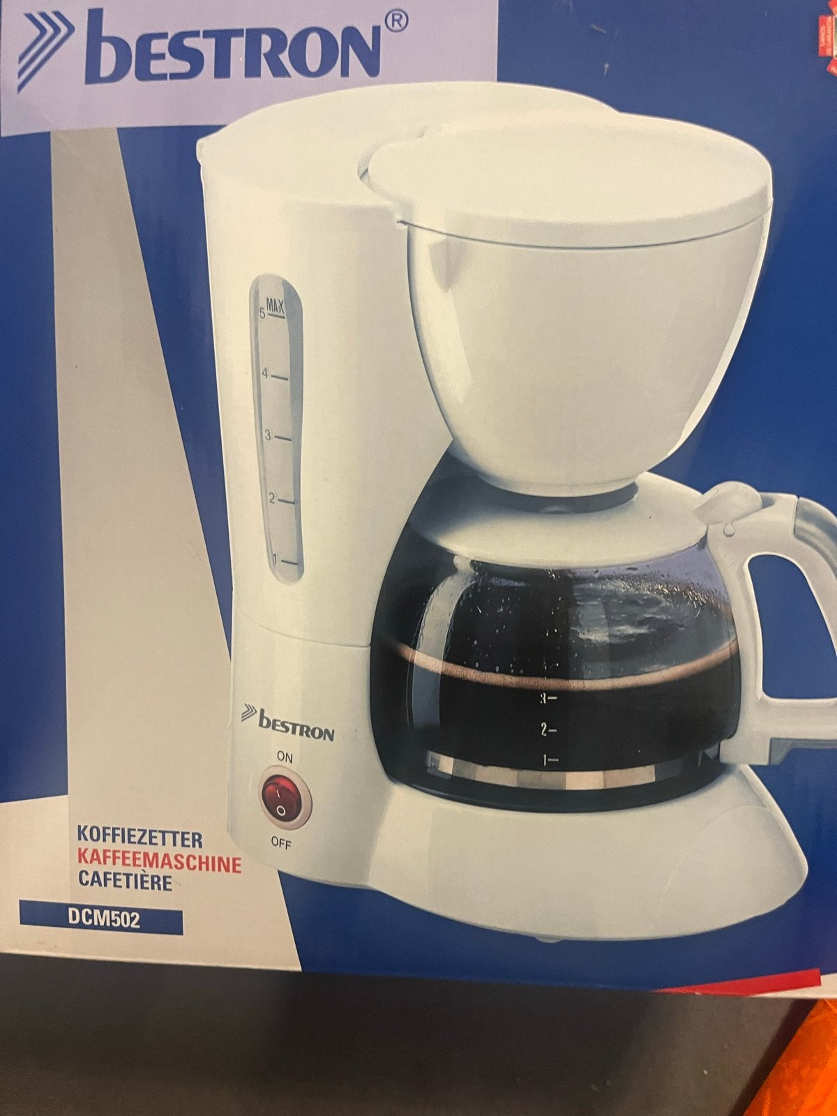 Bestron Koffiezetapparaat DCM502 - Nieuw in doos, Gemalen koffie, Ophalen of Verzenden, 4 tot 10 kopjes, Koffiemachine