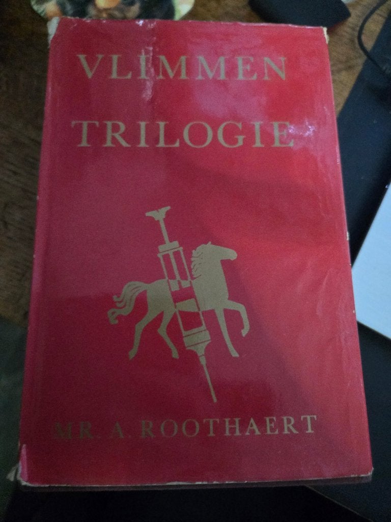 Boek:Vlimmen trilogie geschreven door Mr. A. Roothaert. 1971, Ophalen, Gelezen, A. Roothaert