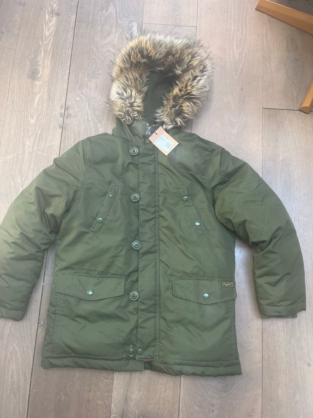 Polo Ralph Lauren Winterjas met Bontkraag - Maat L (14-16), Ophalen of Verzenden, Zo goed als nieuw, Jongen of Meisje, Jas
