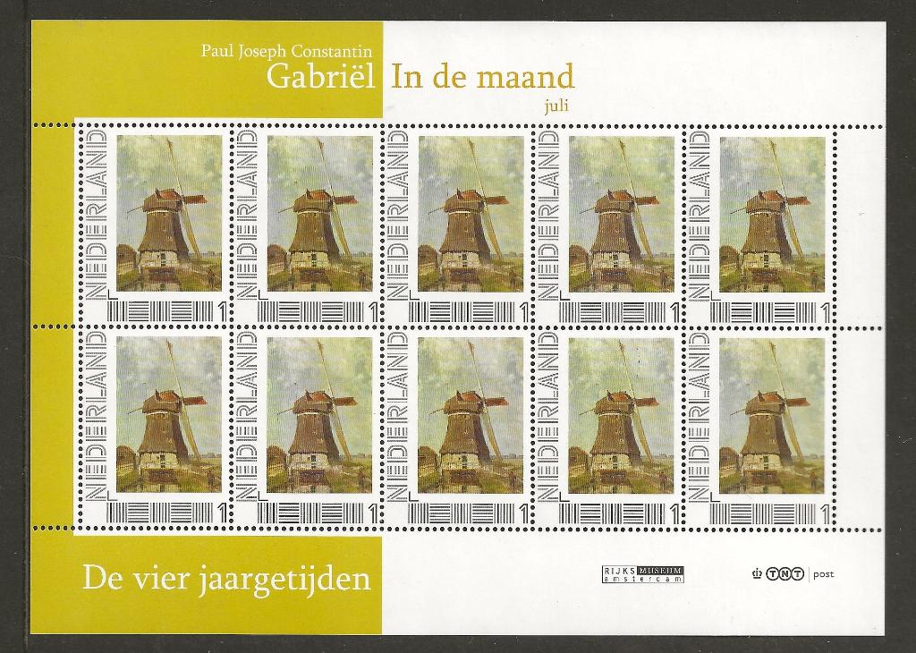 Vel 4 jaargrijden, Gabriel, In de maand, postfris,, Postzegels en Munten, Ophalen of Verzenden, Postfris