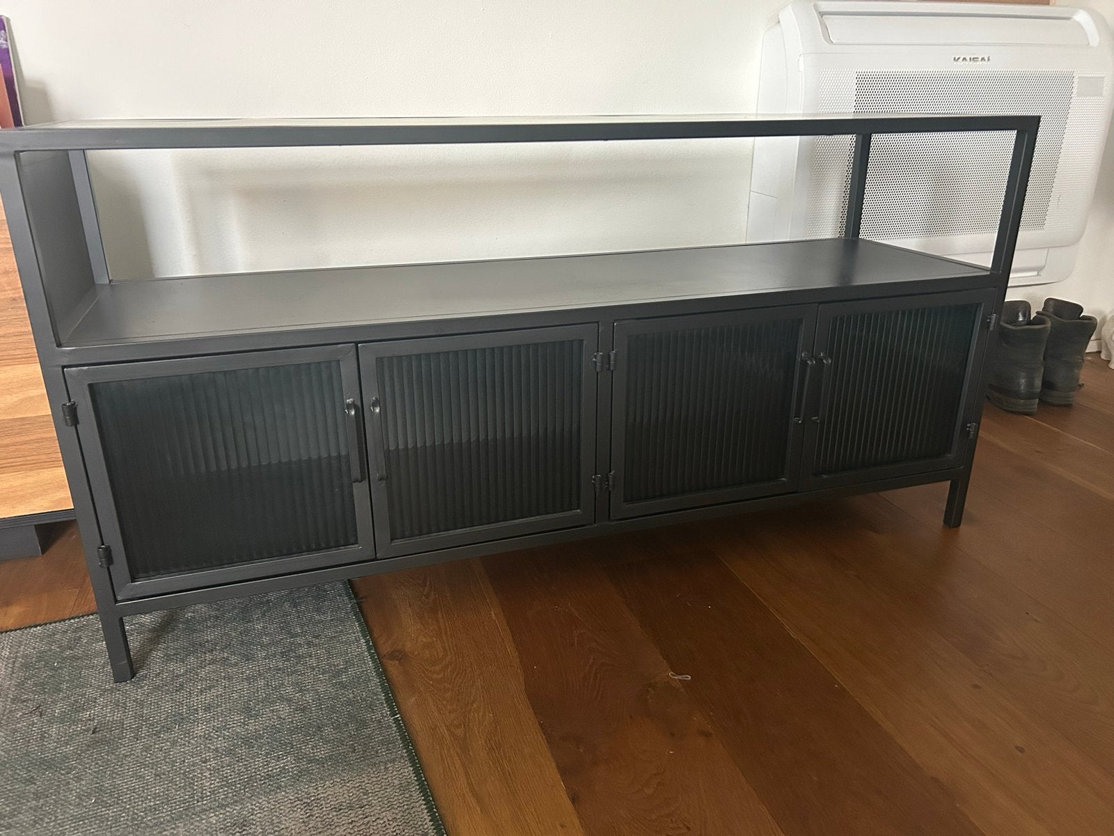 Industriële tv-/opbergkast van Kwantum in goede staat!, Huis en Inrichting, Ophalen, 100 tot 150 cm, Zo goed als nieuw, Minder dan 100 cm
