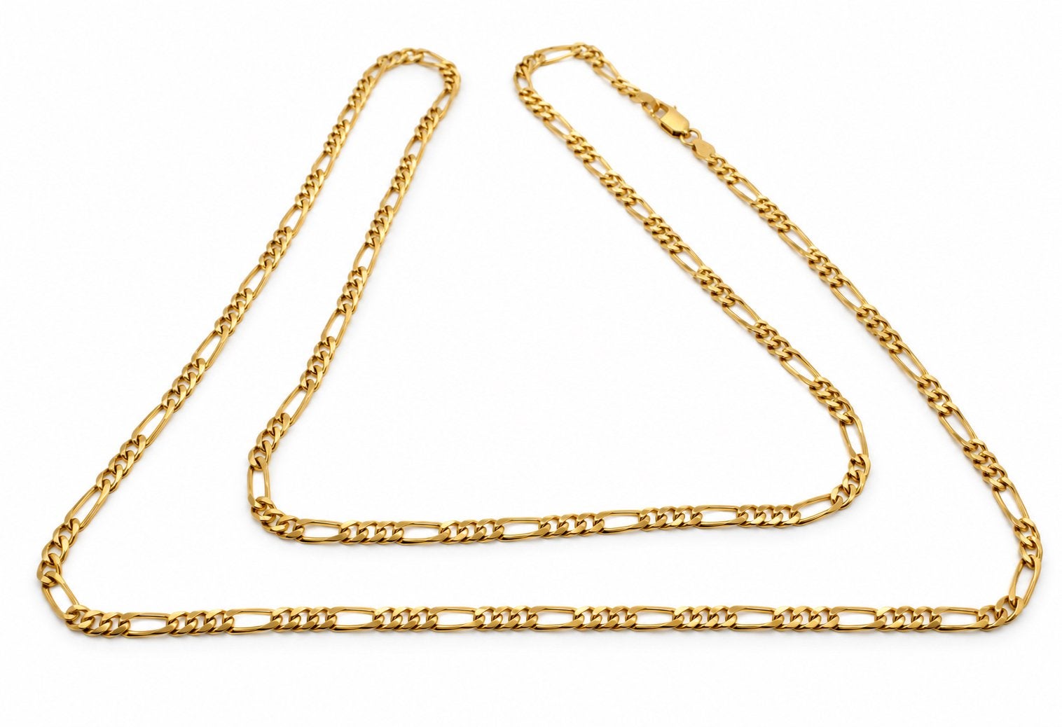 Massieve gouden Figaro ketting 80cm, 23.2 gram - Nieuwstaat, Ophalen of Verzenden, Nieuw, Goud, Goud