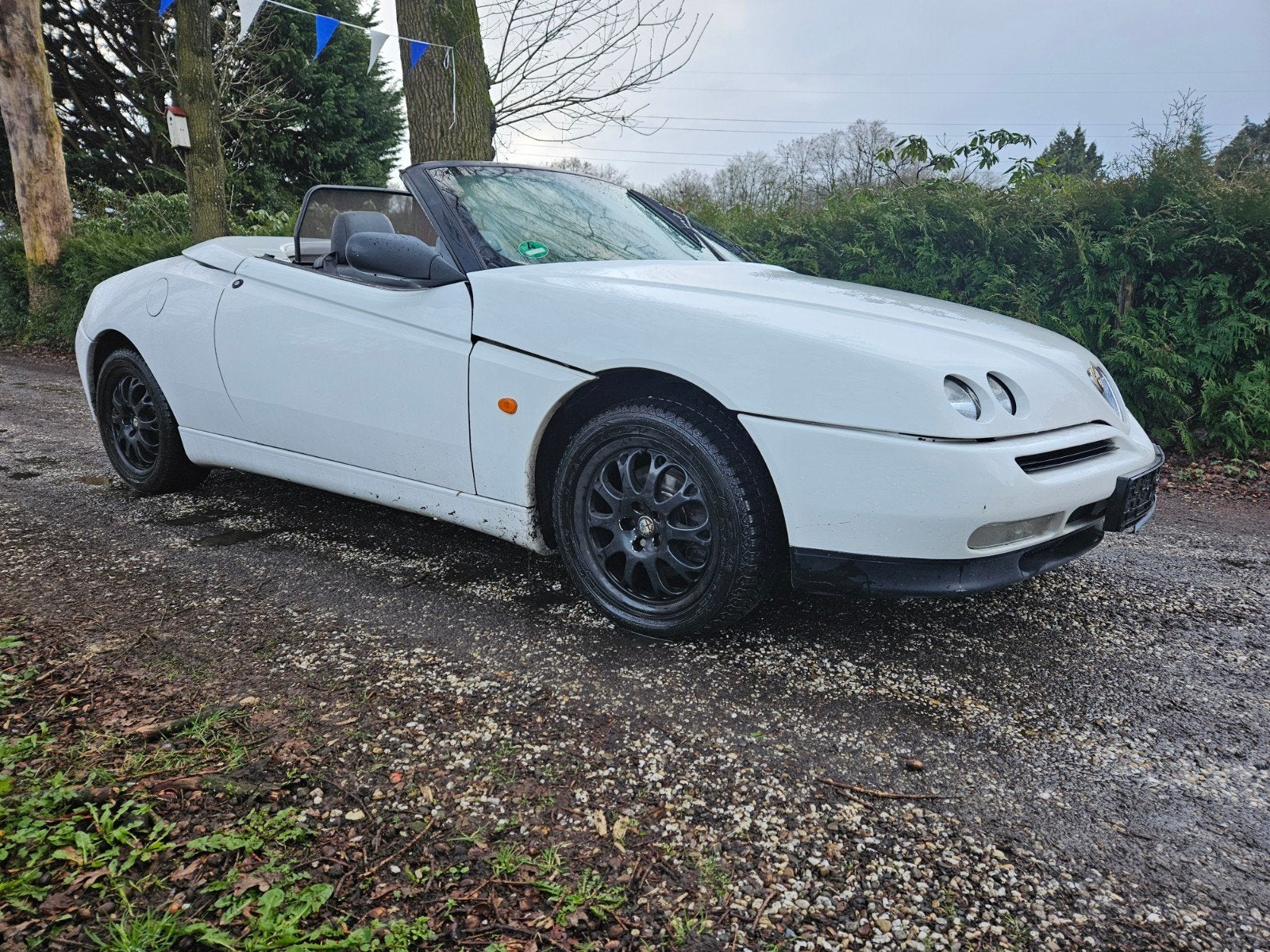 Alfa Romeo 916 spider 2.0 TS bj 2001, 1345 kg, Zwart, 1970 cc, Cabriolet