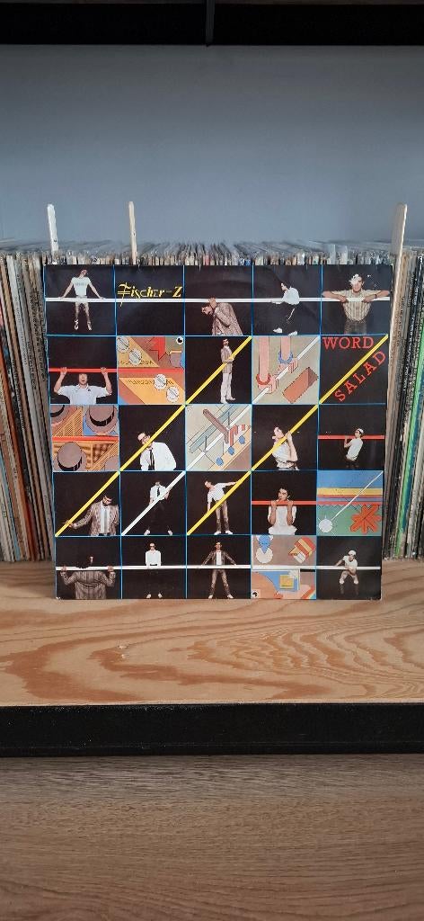 Lp Fischer-Z - Word Salad Vinyl Pop Rock New Wave, Cd's en Dvd's, Ophalen of Verzenden, Zo goed als nieuw, 12 inch, Poprock