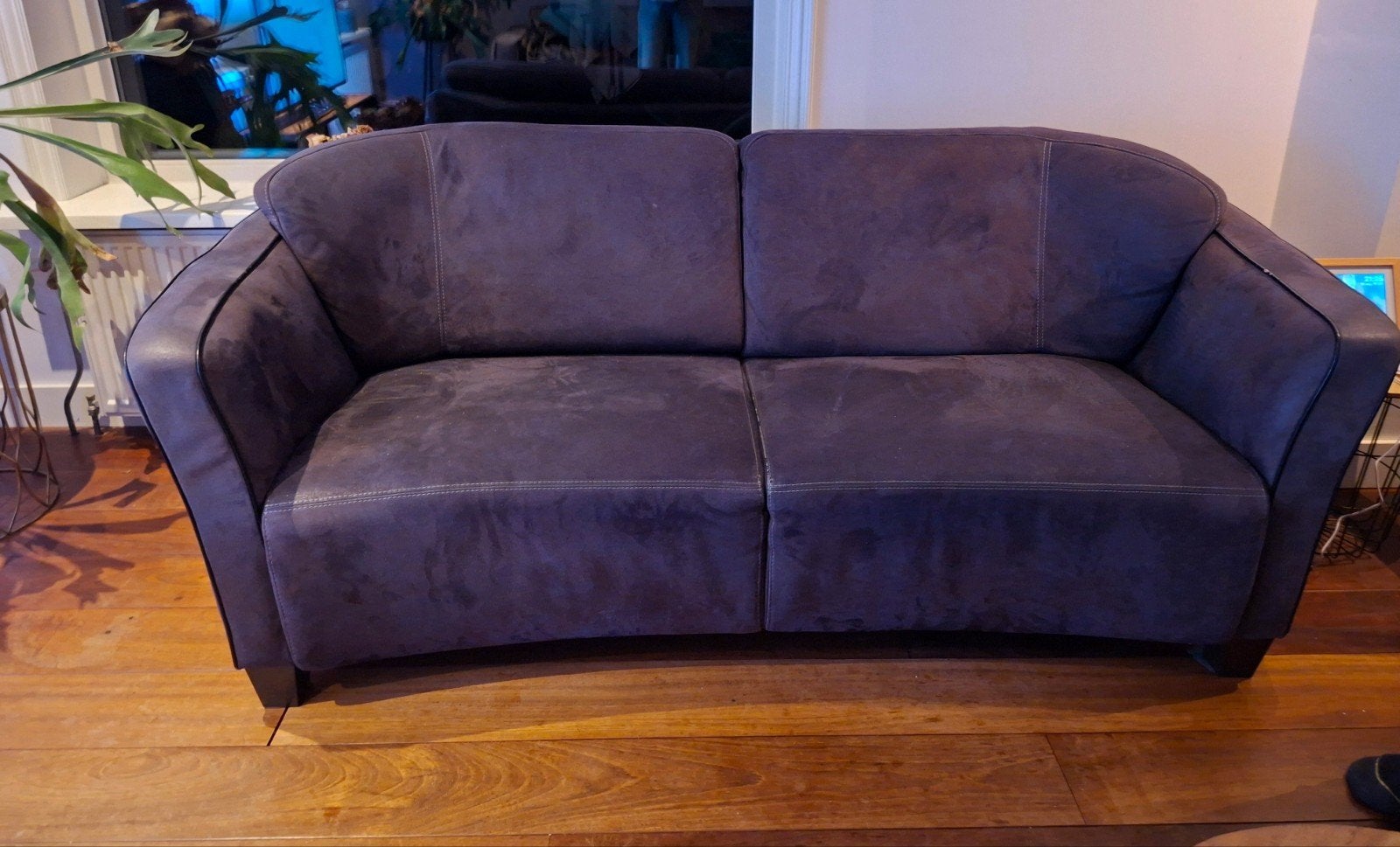 zacht lederen bank E50, Gebruikt, 150 tot 200 cm, Tweepersoons, 75 tot 100 cm