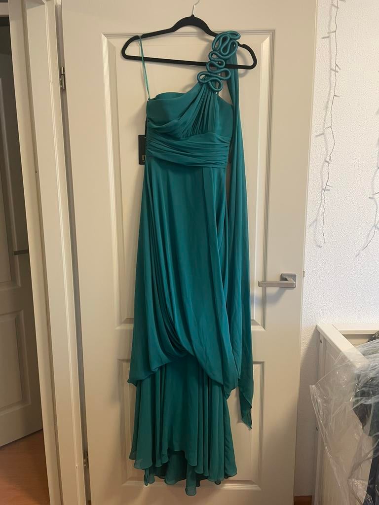 IL’MIO groene galajurk, Kleding | Dames, Gelegenheidskleding, Nieuw, Galajurk, Maat 38/40 (M), Groen, Ophalen of Verzenden