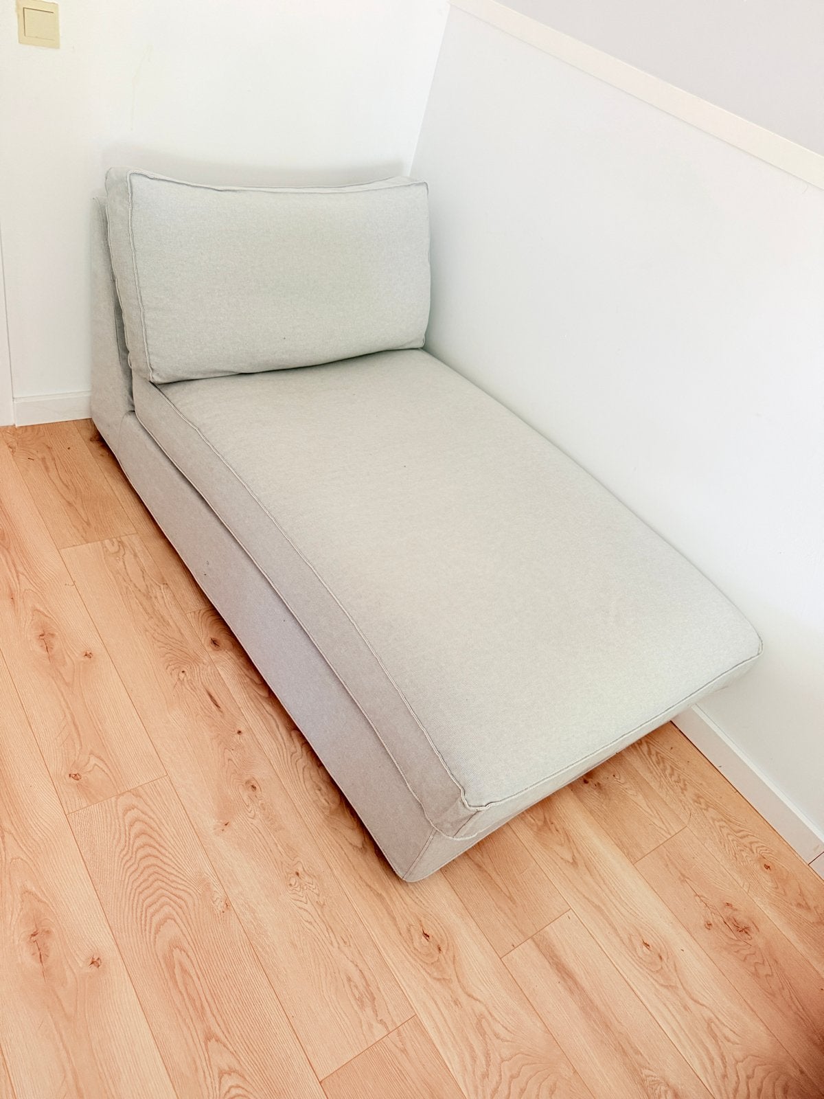 Ikea Kivik lounge stoel lichtgrijs, Ophalen, Eenpersoons, 100 tot 125 cm, Zo goed als nieuw
