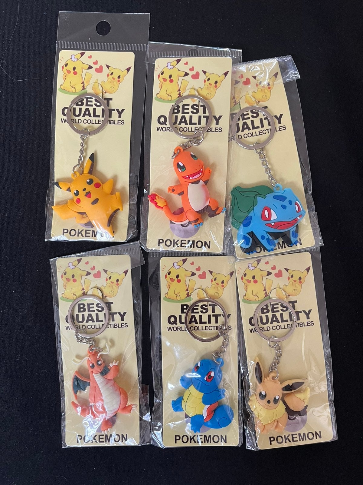Pokemon sleutelhangers sleutelhanger pikachu eevee squirtle, Verzamelen, Sleutelhangers, Ophalen of Verzenden, Nieuw