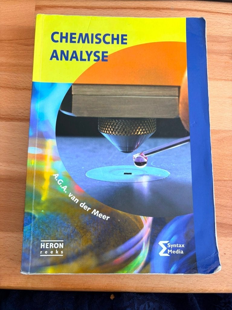 Chemische analyse ISBN 978-90-77423-96-7, Boeken, Ophalen of Verzenden, Gelezen, Overige niveaus