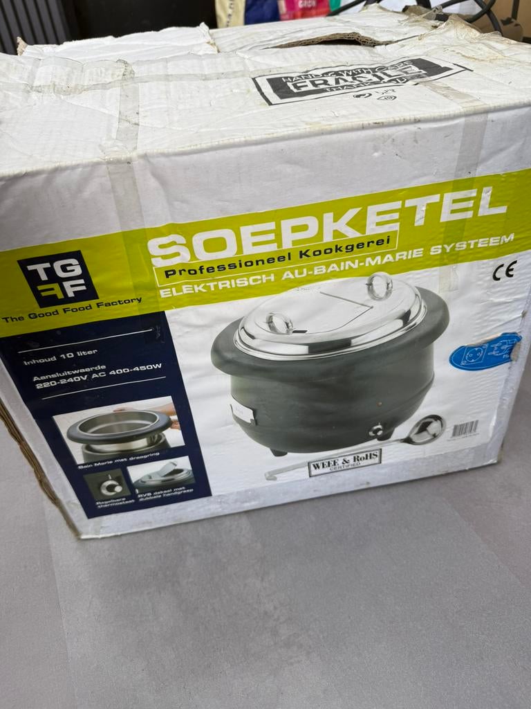 Professionele Buffalo soepketel, Ophalen of Verzenden